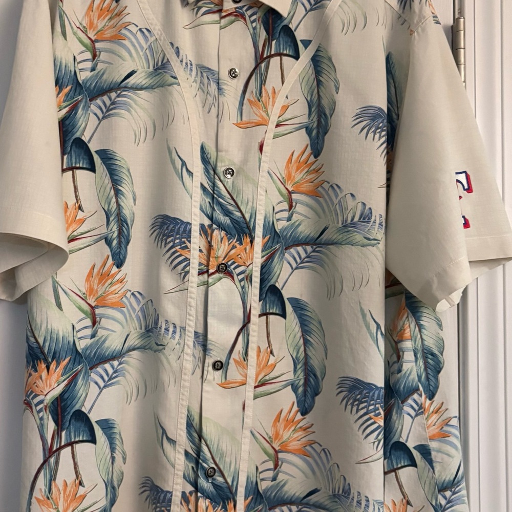 Tommy Bahama Tropical Print Silk Shirt